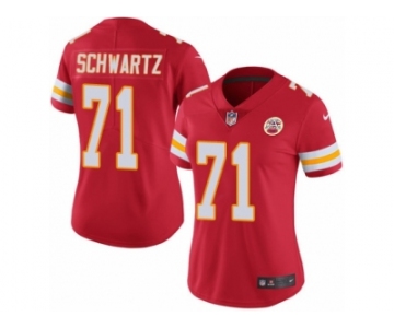 Women's Nike Kansas City Chiefs #71 Mitchell Schwartz Limited Red Rush NFL Jersey