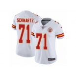 Women's Nike Kansas City Chiefs #71 Mitchell Schwartz Vapor Untouchable Limited White NFL Jersey