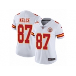 Women's Nike Kansas City Chiefs #87 Travis Kelce Vapor Untouchable Limited White NFL Jersey