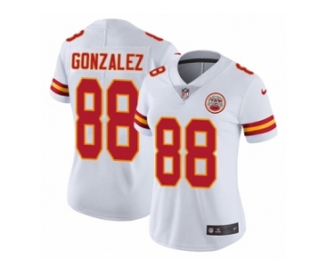 Women's Nike Kansas City Chiefs #88 Tony Gonzalez Vapor Untouchable Limited White NFL Jersey