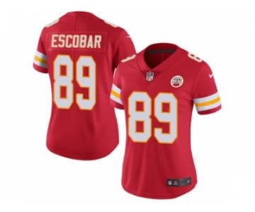 Women's Nike Kansas City Chiefs #89 Gavin Escobar Limited Red Rush NFL Jersey