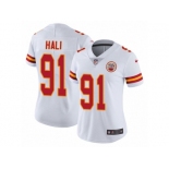 Women's Nike Kansas City Chiefs #91 Tamba Hali Vapor Untouchable Limited White NFL Jersey