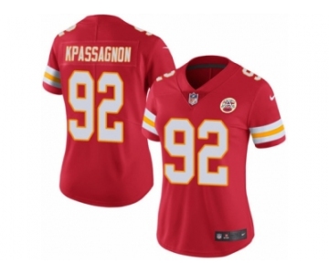 Women's Nike Kansas City Chiefs #92 Tanoh Kpassagnon Limited Red Rush NFL Jersey