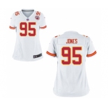 Women's Nike Kansas City Chiefs #95 Chris Jones White NFL Jersey