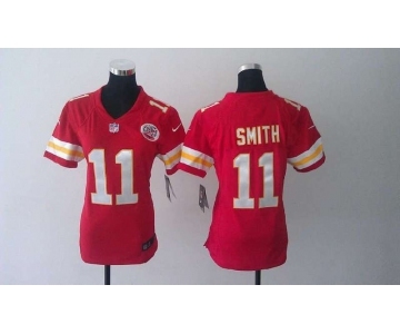 nike women nfl jerseys kansas city chiefs #11 smith red[nike]