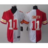 nike women nfl jerseys kansas city chiefs #11 smith white-red[nike split]