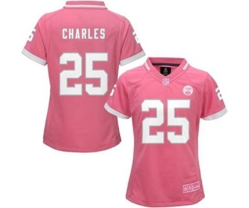 nike women nfl jerseys kansas city chiefs #25 charles pink[nike 2015]