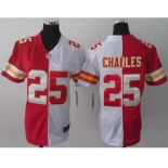 nike women nfl jerseys kansas city chiefs #25 charles white-red[nike split]