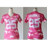 nike women nfl jerseys kansas city chiefs #25 jamaal charles pink[fashion camo]