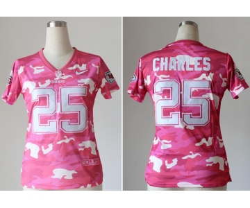 nike women nfl jerseys kansas city chiefs #25 jamaal charles pink[fashion camo]