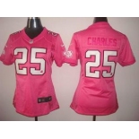 nike women nfl jerseys kansas city chiefs #25 jamaal charles pink[nike love]