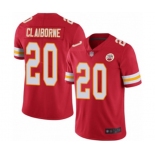 Youth Kansas City Chiefs #20 Morris Claiborne Red Team Color Vapor Untouchable Limited Player Football Jersey