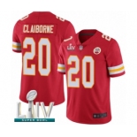 Youth Kansas City Chiefs #20 Morris Claiborne Red Team Color Vapor Untouchable Limited Player Super Bowl LIV Bound Football Jersey