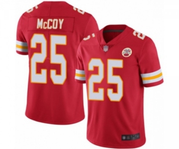 Youth Kansas City Chiefs #25 LeSean McCoy Red Team Color Vapor Untouchable Limited Player Football Jersey