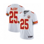 Youth Kansas City Chiefs #25 LeSean McCoy White Vapor Untouchable Limited Player Football Jersey