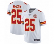 Youth Kansas City Chiefs #25 LeSean McCoy White Vapor Untouchable Limited Player Football Jersey