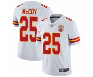 Youth Kansas City Chiefs #25 LeSean McCoy White Vapor Untouchable Limited Player Football Jersey