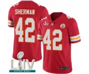 Youth Kansas City Chiefs #42 Anthony Sherman Red Team Color Vapor Untouchable Limited Player Super Bowl LIV Bound Football Jersey