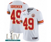 Youth Kansas City Chiefs #49 Daniel Sorensen White Vapor Untouchable Limited Player Super Bowl LIV Bound Football Jersey