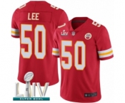 Youth Kansas City Chiefs #50 Darron Lee Red Team Color Vapor Untouchable Limited Player Super Bowl LIV Bound Football Jersey