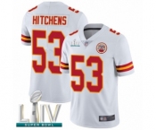 Youth Kansas City Chiefs #53 Anthony Hitchens White Vapor Untouchable Limited Player Super Bowl LIV Bound Football Jersey