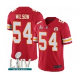 Youth Kansas City Chiefs #54 Damien Wilson Red Team Color Vapor Untouchable Limited Player Super Bowl LIV Bound Football Jersey