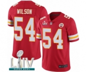 Youth Kansas City Chiefs #54 Damien Wilson Red Team Color Vapor Untouchable Limited Player Super Bowl LIV Bound Football Jersey