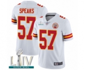 Youth Kansas City Chiefs #57 Breeland Speaks White Vapor Untouchable Limited Player Super Bowl LIV Bound Football Jersey