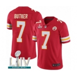 Youth Kansas City Chiefs #7 Harrison Butker Red Team Color Vapor Untouchable Limited Player Super Bowl LIV Bound Football Jersey