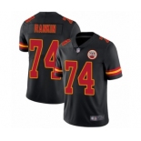 Youth Kansas City Chiefs #74 Martinas Rankin Limited Black Rush Vapor Untouchable Football Jersey