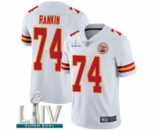 Youth Kansas City Chiefs #74 Martinas Rankin White Vapor Untouchable Limited Player Super Bowl LIV Bound Football Jersey