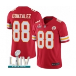 Youth Kansas City Chiefs #88 Tony Gonzalez Red Team Color Vapor Untouchable Limited Player Super Bowl LIV Bound Football Jersey