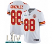 Youth Kansas City Chiefs #88 Tony Gonzalez White Vapor Untouchable Limited Player Super Bowl LIV Bound Football Jersey