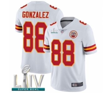 Youth Kansas City Chiefs #88 Tony Gonzalez White Vapor Untouchable Limited Player Super Bowl LIV Bound Football Jersey