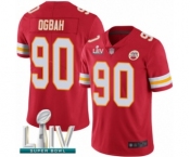 Youth Kansas City Chiefs #90 Emmanuel Ogbah Red Team Color Vapor Untouchable Limited Player Super Bowl LIV Bound Football Jersey