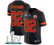 Youth Kansas City Chiefs #92 Tanoh Kpassagnon Limited Black Rush Vapor Untouchable Super Bowl LIV Bound Football Jersey