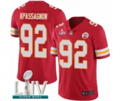 Youth Kansas City Chiefs #92 Tanoh Kpassagnon Red Team Color Vapor Untouchable Limited Player Super Bowl LIV Bound Football Jersey