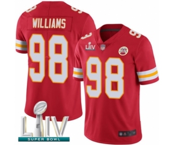 Youth Kansas City Chiefs #98 Xavier Williams Red Team Color Vapor Untouchable Limited Player Super Bowl LIV Bound Football Jersey