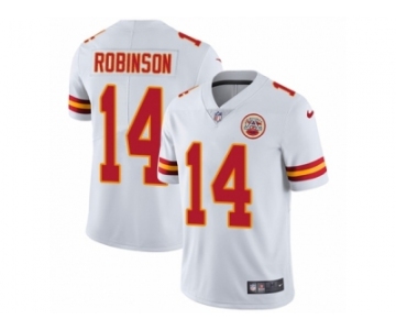 Youth Nike Kansas City Chiefs #14 Demarcus Robinson White Vapor Untouchable Limited Player NFL Jersey