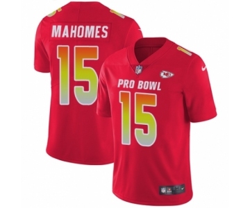 Youth Nike Kansas City Chiefs #15 Patrick Mahomes II Limited Red AFC 2019 Pro Bowl NFL Jersey