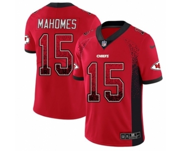 Youth Nike Kansas City Chiefs #15 Patrick Mahomes II Limited Red Rush Drift Fashion NFL Jersey