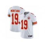 Youth Nike Kansas City Chiefs #19 Joe Montana Vapor Untouchable Limited White NFL Jersey