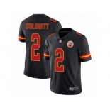 Youth Nike Kansas City Chiefs #2 Dustin Colquitt Limited Black Rush NFL Jersey