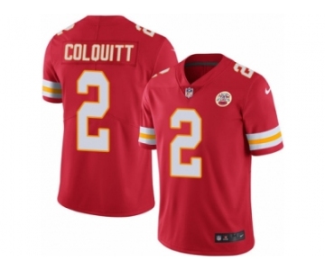 Youth Nike Kansas City Chiefs #2 Dustin Colquitt Limited Red Rush NFL Jersey