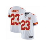 Youth Nike Kansas City Chiefs #23 Phillip Gaines Vapor Untouchable Limited White NFL Jersey