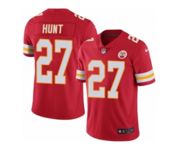 Youth Nike Kansas City Chiefs #27 Kareem Hunt Limited Black Rush NFL Jersey