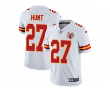 Youth Nike Kansas City Chiefs #27 Kareem Hunt Vapor Untouchable Limited White NFL Jersey