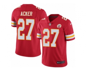 Youth Nike Kansas City Chiefs #27 Kenneth Acker Limited Red Rush NFL Jersey