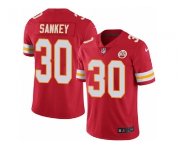 Youth Nike Kansas City Chiefs #30 Bishop Sankey Limited Red Rush NFL Jersey