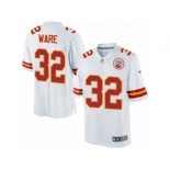 Youth Nike Kansas City Chiefs #32 Spencer Ware Limited White NFL Jersey